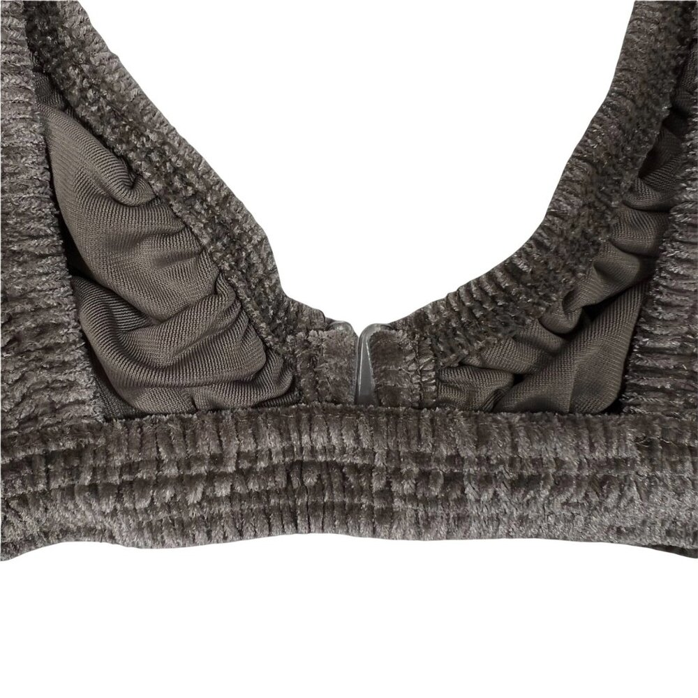 SKIMS Velvet Stretch Plunge Bra Amethyst Small - Picture 5 of 10